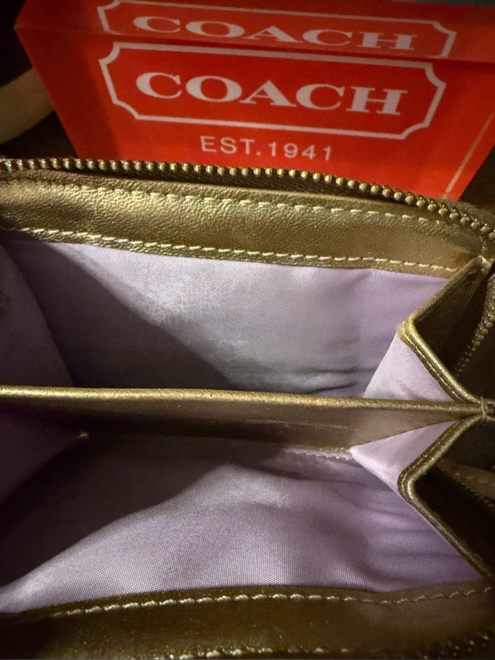 Coach Patchwork Bifold Wallet - Picture 10 of 14